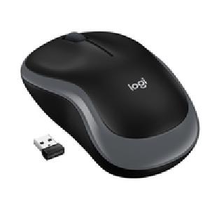Logitech Wireless Mouse M185 - Ambidextrous - Optical - RF Wireless - 1000 DPI - Grey